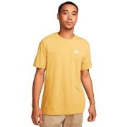 T-shirt Korte Mouw Nike T-shirt Sportswear Club Jaune