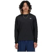 T-Shirt Lange Mouw New Balance T-shirt New Balance Athletics Noir