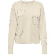 Trui Only BEE LS HEART BLING ONECK CC KNT 15365366