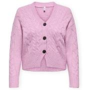 Vest Only Rio Life Cardigan - Mauve Mist