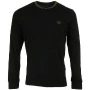 T-Shirt Lange Mouw Fred Perry Long Sleeved Twin Tipped Tee Shirt