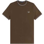 T-shirt Korte Mouw Fred Perry Fp Twin Tipped T-Shirt