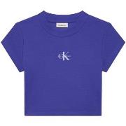 T-shirt Korte Mouw Ck Jeans Monologo Baby Rib Te