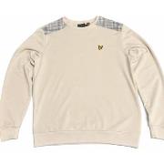 Sweater Lyle &amp; Scott Check Panelled Crew Neck Sweatshirt Cove