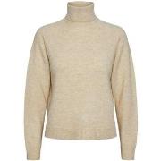 Trui Pieces 17139792 JULIANA ROLLNECK-WHITECAP GRAY