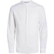 Overhemd Lange Mouw Jack &amp; Jones 12251025 MAZE-BRIGHT WHITE