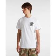 T-shirt Vans VN000M5E WARPED WORLD-WHT1 WHITE