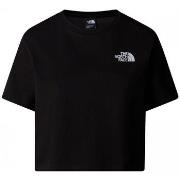 T-shirt The North Face NF0A87U4JK31 - W SIMPLE DOME CROPP-BLACK