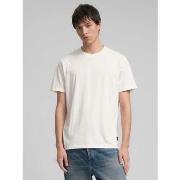 T-shirt Korte Mouw Replay M3097 .000.2660-011 NATURAL WHITE