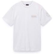 T-shirt Napapijri S-AMUNDSEN 1 - NP0A4IN8-2061 WHITE HERON