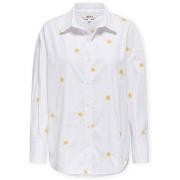 Blouse Only Oregon Alva Shirt - Bright White/Sun Embroidery