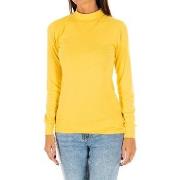 T-Shirt Lange Mouw Kisses And Love 1625-M-AMARILLO
