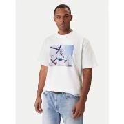 T-shirt Korte Mouw Guess M5BI3I K8FQ4-G011 PURE WHITE