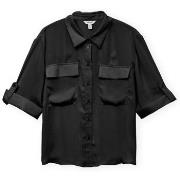 Overhemd Korte Mouw Aware Fabiana Shirt - Black