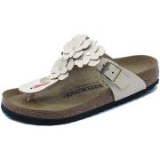 Teenslippers BIRKENSTOCK 1029287 Gizeh Flower Embellishment Light