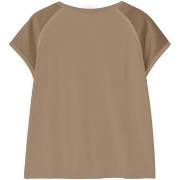 T-shirt Korte Mouw Deha Satin Sleeve Top