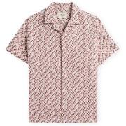 Overhemd Korte Mouw Portuguese Flannel Mosaic Shirt - Clay