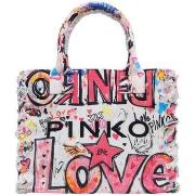 Tas Pinko BEACH SHOPPER CANVAS STAMPA GR 106673 A3B6
