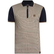Polo Shirt Korte Mouw Trojan Mini polo shirt met pied-de-poule print e...