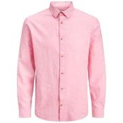 Overhemd Lange Mouw Jack &amp; Jones 12289174 SUMMER LINEN-PRISM PINK