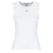 Top Calvin Klein Jeans SL WOVEN LABEL 2X2 BABY RIB CUTO