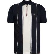 Polo Shirt Korte Mouw Trojan Polo shirt met kettingsteek en ritssluiti...