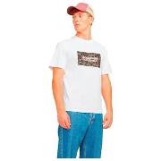 T-shirt Korte Mouw Jack &amp; Jones T-shirt Jack Jones Bushwick Blanc