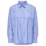 Overhemd Only Noos New Lina Grace Shirt - Moonlight Blue/Stripe