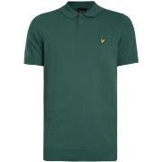 Polo Shirt Korte Mouw Lyle &amp; Scott Katoenen gebreide polo met kort...