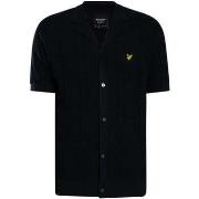 Overhemd Korte Mouw Lyle &amp; Scott Gebreid overhemd met jacquardruit