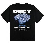 T-shirt Korte Mouw Obey sound design dept.