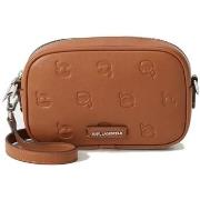 Schoudertas Karl Lagerfeld Ikon Monogram Slim Camerab Drktan