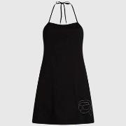 Korte Jurk Karl Lagerfeld Ikon Rhinestone Beach Dres Black