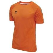 T-shirt Korte Mouw hummel T-shirt hmlLEAD S/S POLY JERSEY orange