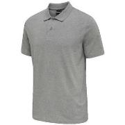 Polo Shirt Korte Mouw hummel Polo Red Classic gris chiné