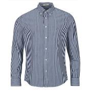 Overhemd Lange Mouw Gant REG CLASSIC POPLIN STRIPE SHIRT