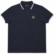 Polo Shirt Korte Mouw Marshall Artist Tipped Polo Shirt Navy