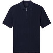 Polo Shirt Korte Mouw EAX Knit