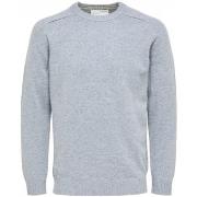 Trui Selected Wool Jumper New Coban - Medium Grey Melange