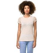 T-shirt Korte Mouw Leone 1947 Woman Short Sleeves Lace
