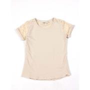 T-shirt Korte Mouw Leone 1947 Girl Short Sleeves Lace