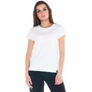 T-shirt Korte Mouw Leone 1947 Woman Short Sleeves Black Boring