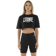 T-shirt Korte Mouw Leone 1947 Woman Crop New Basic