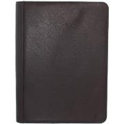 Porte document Hexagona Conferencier en cuir Ref 33928 Marron fon