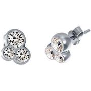 Boucles oreilles Mademoiselle Jolie Paris RENDEZ-VOUS Argentees Blanc