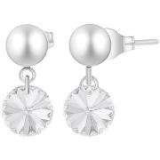 Boucles oreilles Sc Crystal B3069-ARGENT-CRYS