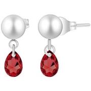 Boucles oreilles Sc Crystal B3071-ARGENT-SIAM