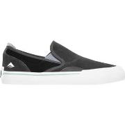 Chaussures de Skate Emerica WINO G6 SLIP ON DARK GREY BLACK