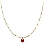 Collier Sc Crystal B2382-DORE-10003-ROUGE