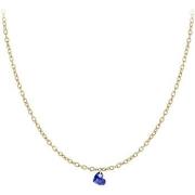 Collier Sc Crystal B2382-DORE-10004-BLEU